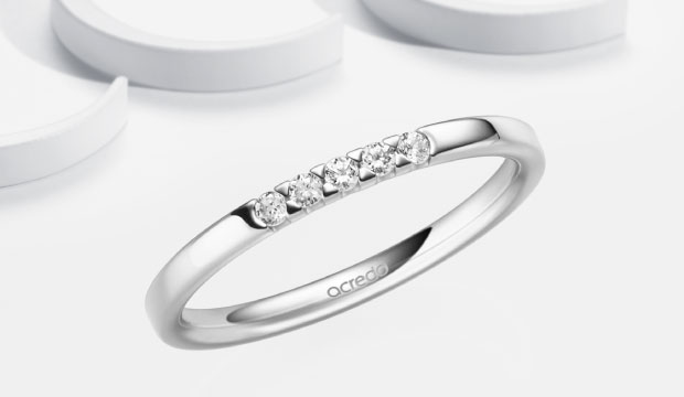 Growing Eternity Rings 1 - 7 diamonds | acredo