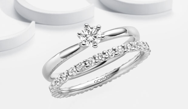 Diamond Bridal Ring Sets - inspiring & unique | acredo